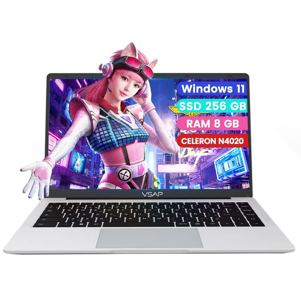 Laptop intel Celeron N4020 8GB RAM 256GB SSD 1920 x 1080 Windows 11 14inch