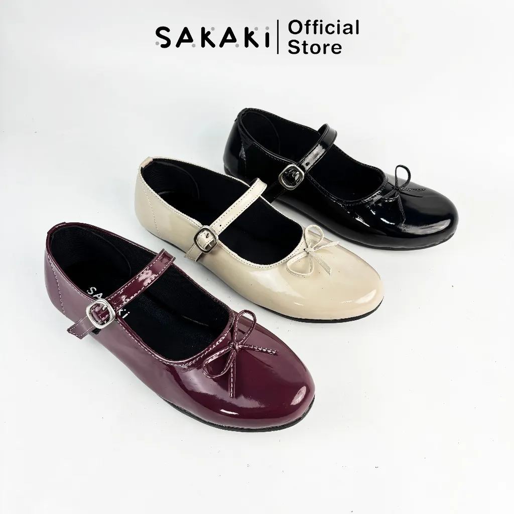 SAKAKI THALYA - Sepatu Wanita Flatshoes Gesper Pita
