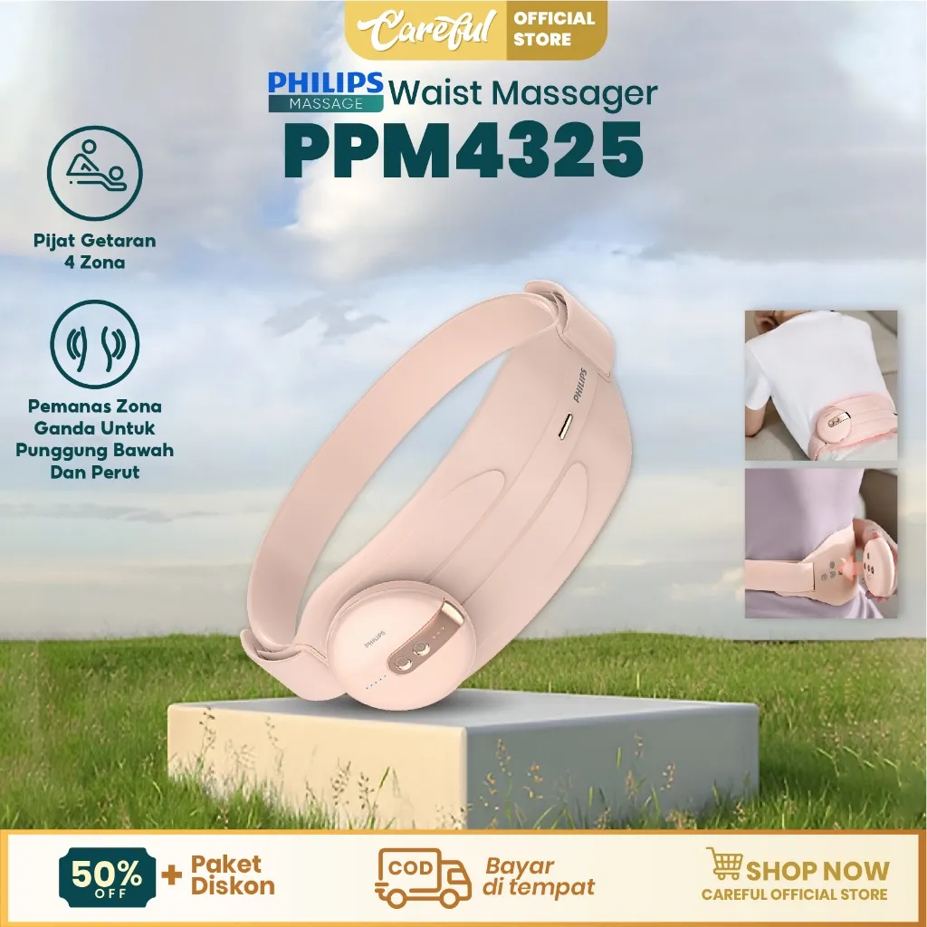Philips PPM4325 massage Pijat Warm waist/Promote blood circulation/Reduce waist fat/waist pijat