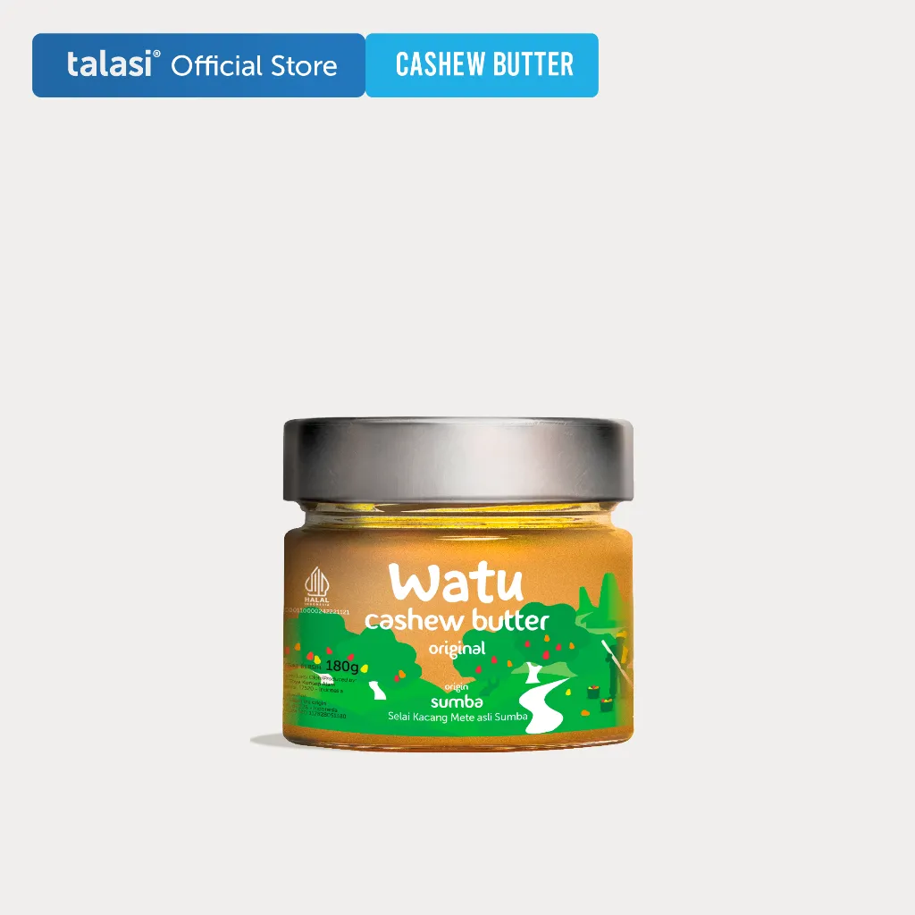 Watu Cashew Butter Original - Selai Kacang Mete Asli Sumba 180gr