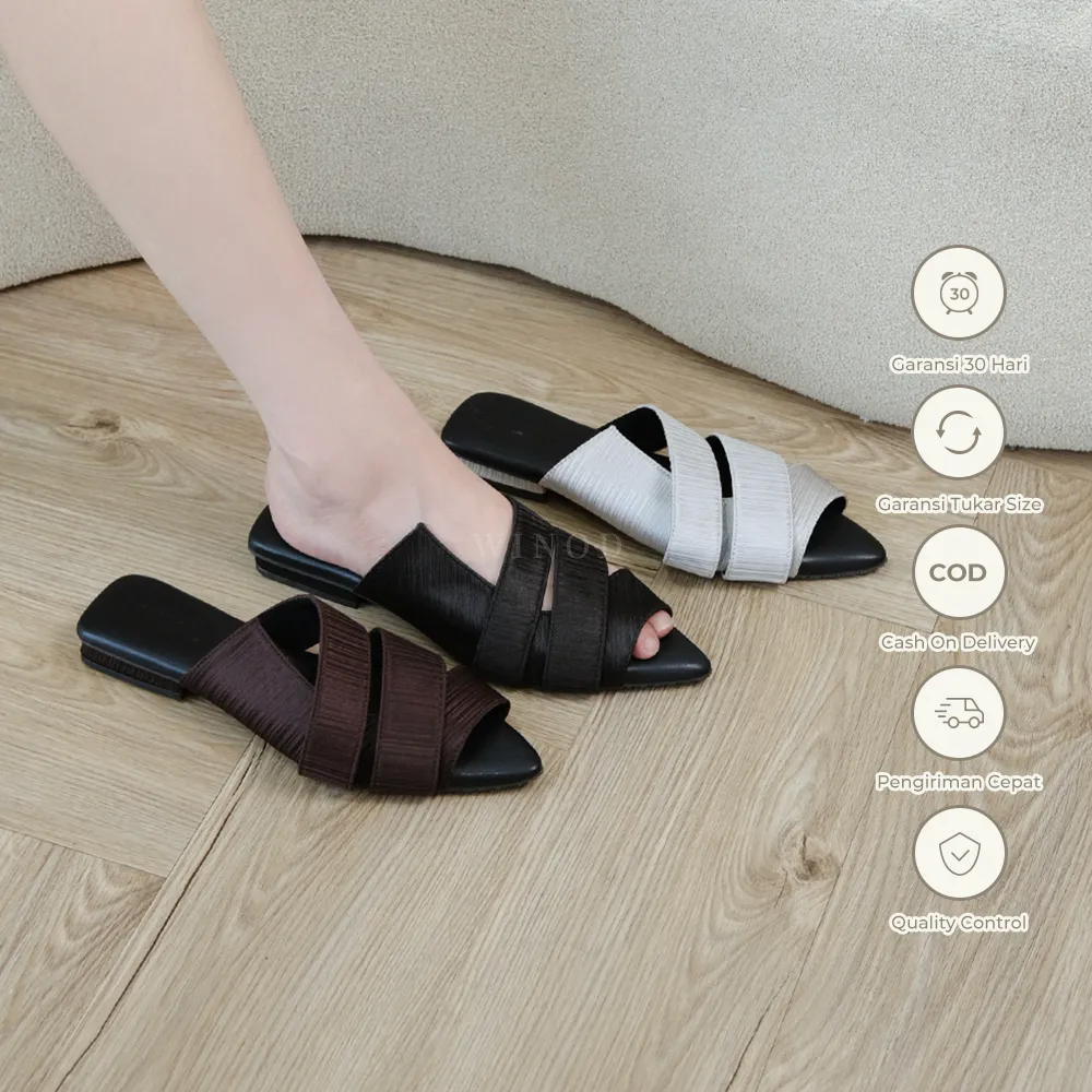 WINOD Samanta Sandal Slip On Wanita Selop Kerja
