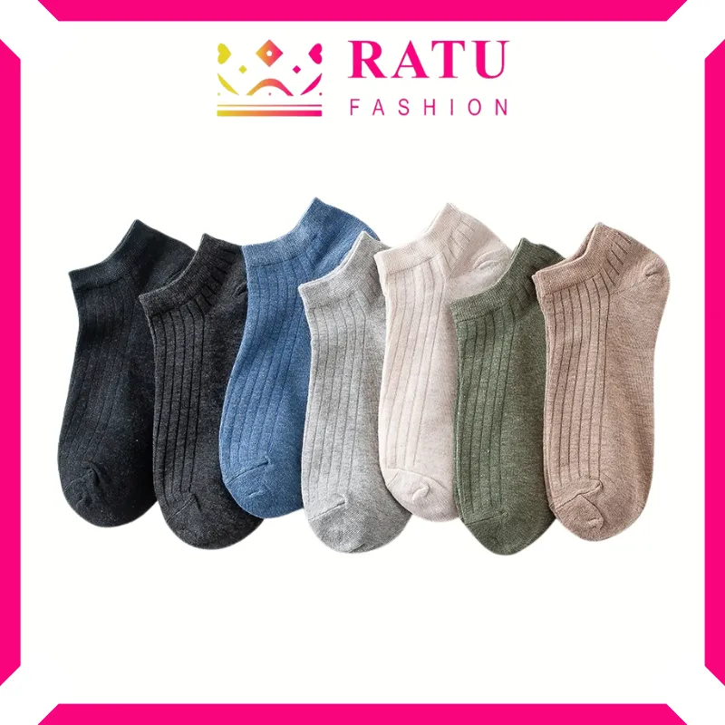 Ratu fashion  Kaos Kaki Semata Kaki Polos Kaus Kaki Ankle Dewasa Short Socks cod KK814