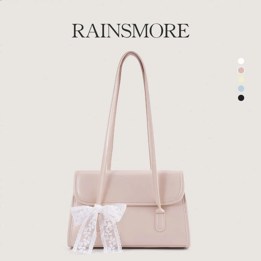 RAINSMORE Tas Wanita Besar – Model Baru, Simple & Multifungsi, Tas Bahu Gaya Korea untuk Kerja & Santai