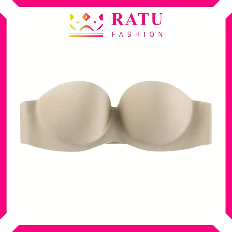 Ratu fashion  BH Bra Kemben Seamless Bra Invisible Tanpa Tali Seksi Motif kait belakang BR691