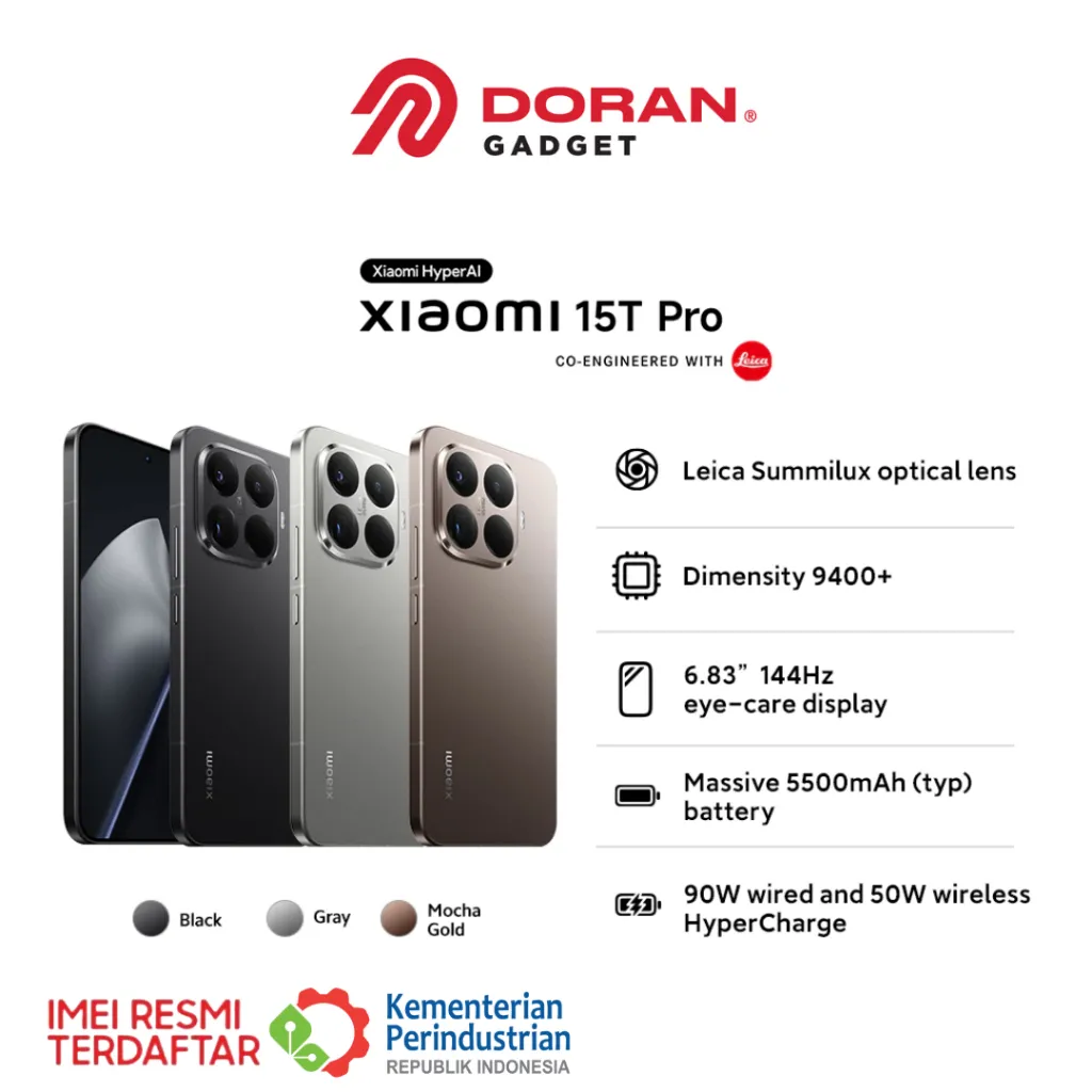 Xiaomi 15T Pro 12/512GB RAM 12GB ROM 512GB - Garansi Resmi 1 Tahun