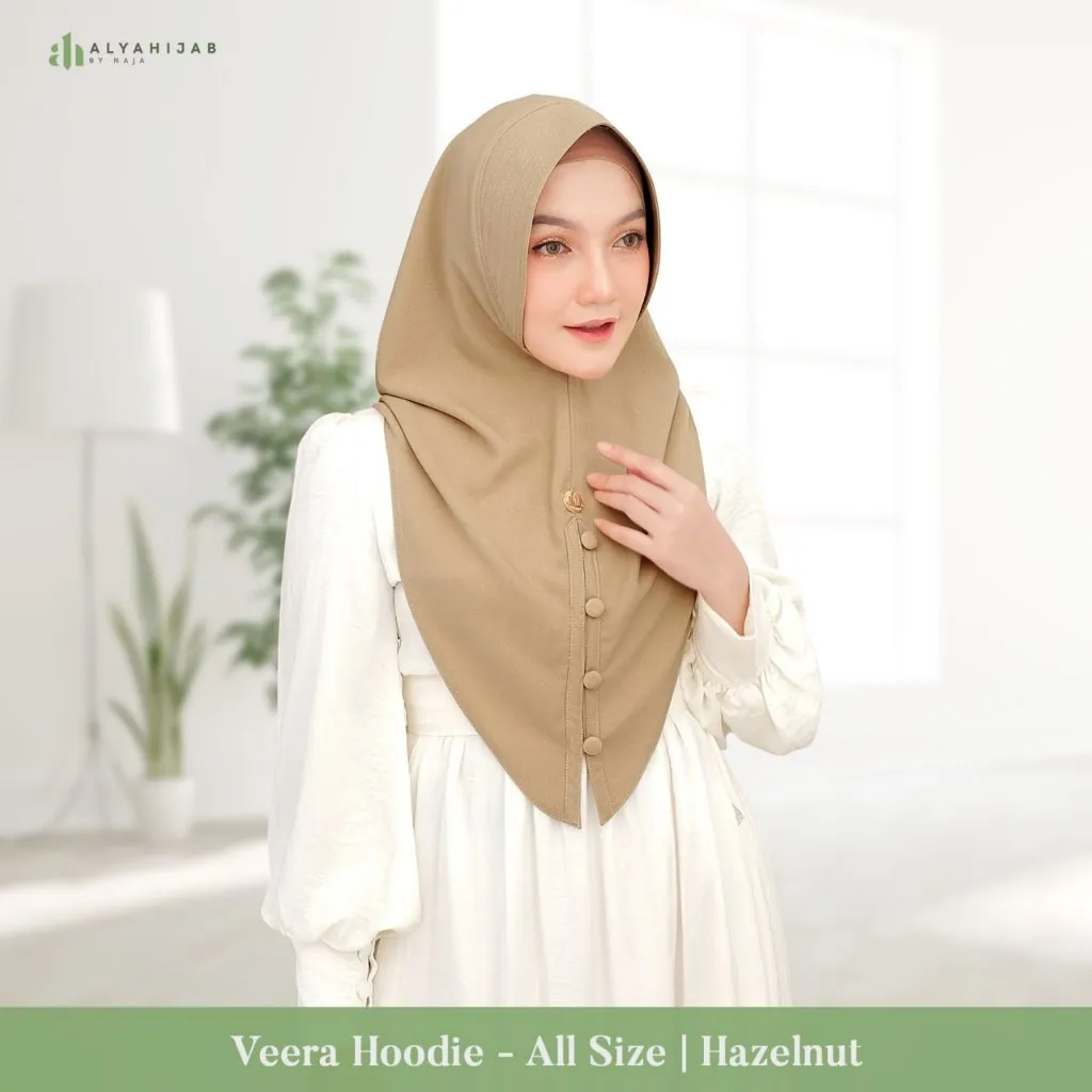 ALYAHIJAB - Veera Hoodie | Hijab Instan Softpad | Sahara Georgette | Hijab Hoodie Instan