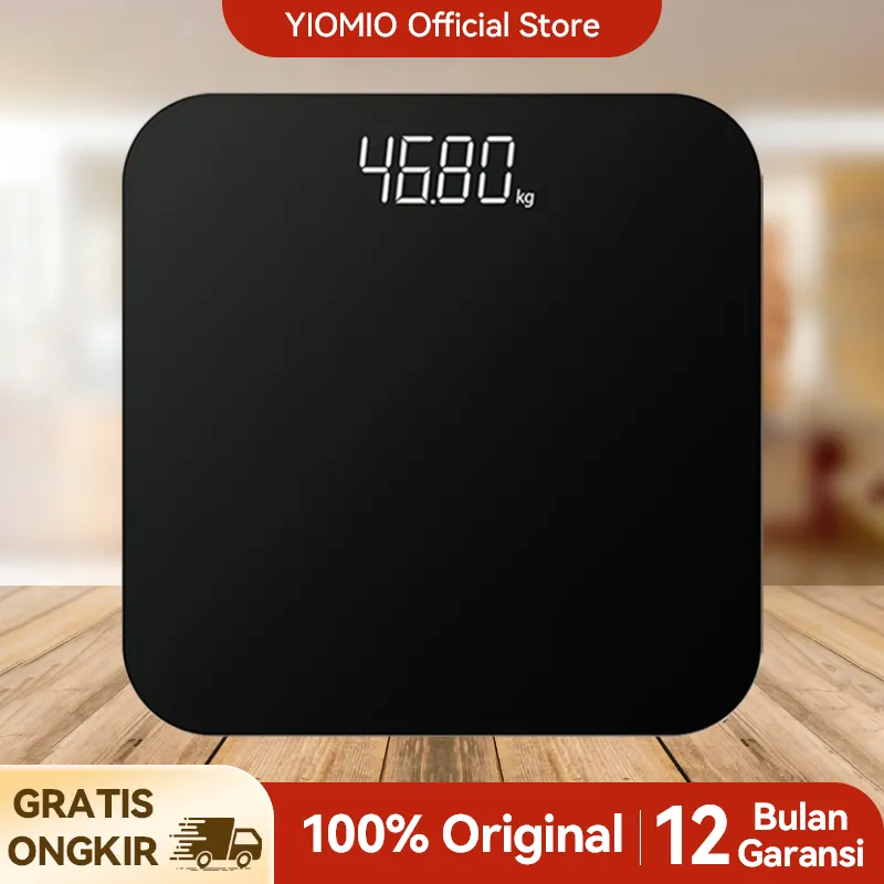 Lenovo Timbangan Badan Body weight Scale Digital LED Indikator Hingga 180 KG Tingkat Akurasi Tinggi