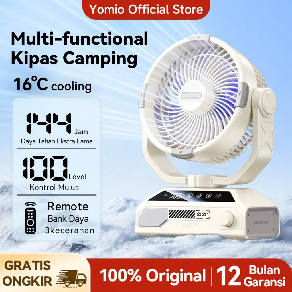 YIOMIO S11 kipas Angin 10000mAh bisu Strong Wind 100 Gear Wind Speed kipas dinding Power Bank Digital Display Adjustable Turbo kipas meja kipas dinding Dapat dikenakan biaya Kipas angin goyang dengan remote control