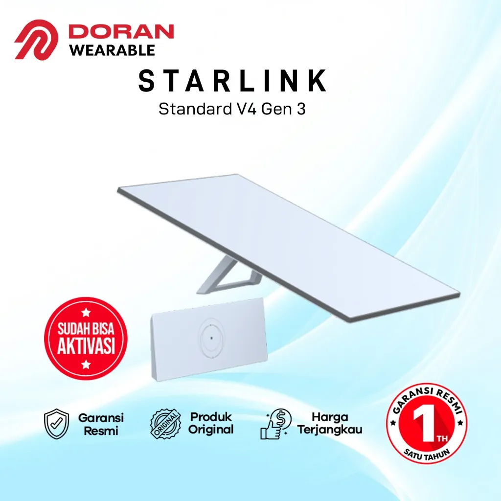 STARLINK Standard Flat V4 Gen3 Dual Wifi System - Garansi Resmi