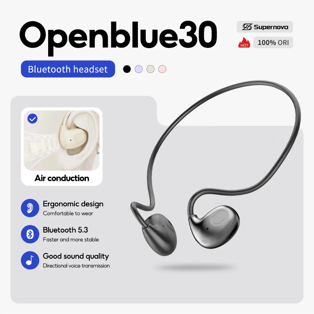 Supernova Air conduction Wireless Openblue30 OWS Open Ear Wireless Earphone TWS Bluetooth Earhook