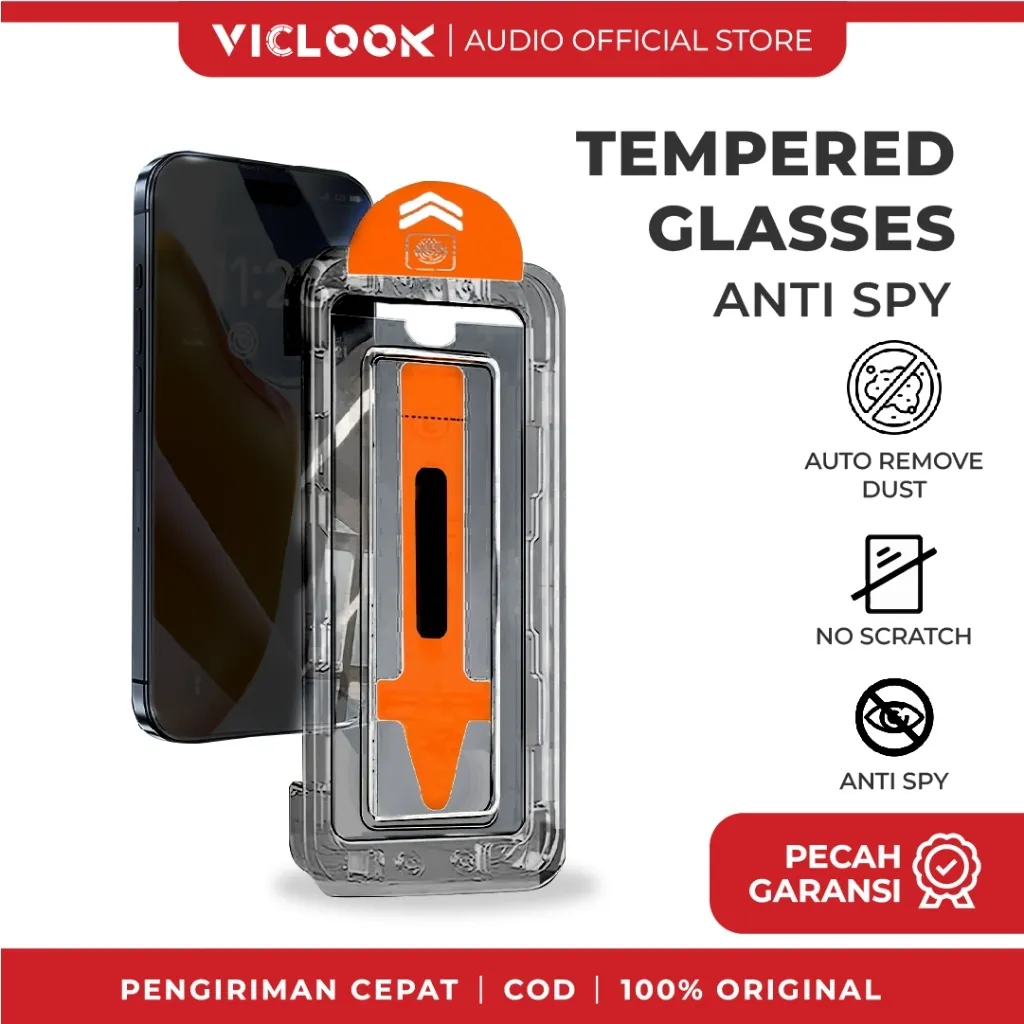 VICLOOK Anti Spy Tempered Glass Privacy Screen Protector For iPhone 11/12/13/14/15/16/17/X/XR/XS Mini Air Max Pro Plus