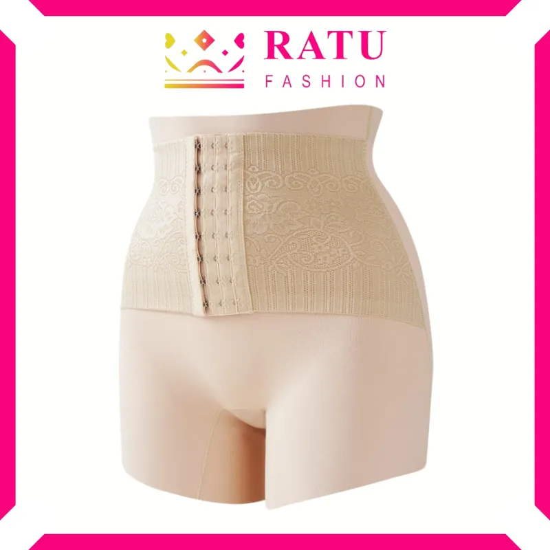 Ratu Fashion CELANA KORSET SLIMMING PANTS PELANGSING PERUT WANITA BOXER PINGGANG TINGGI CP865