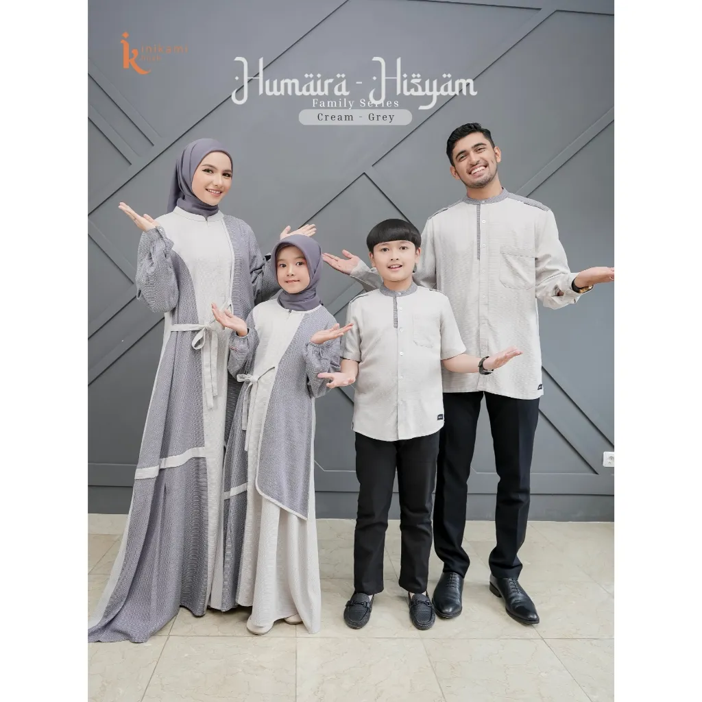 IniKami — Humaira Hisyam - Sarimbit Ramadhan Keluarga Gamis Couple Pasangan Terbaru 2026 Sarimbit Lebaran