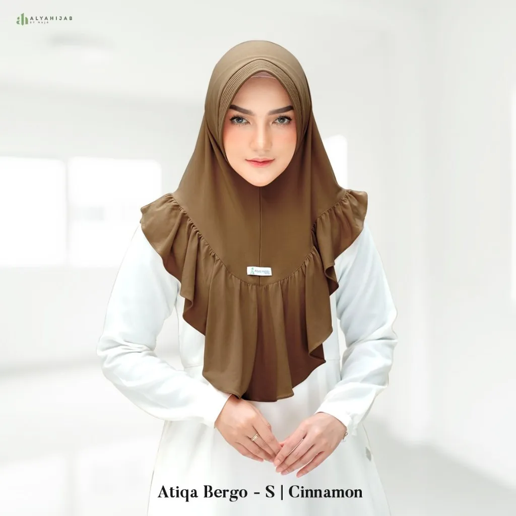 ALYAHIJAB - Atiqa Bergo Size S | Bergo Instan Pad | Jersey HQ | Hijab Instan Praktis & Stylish