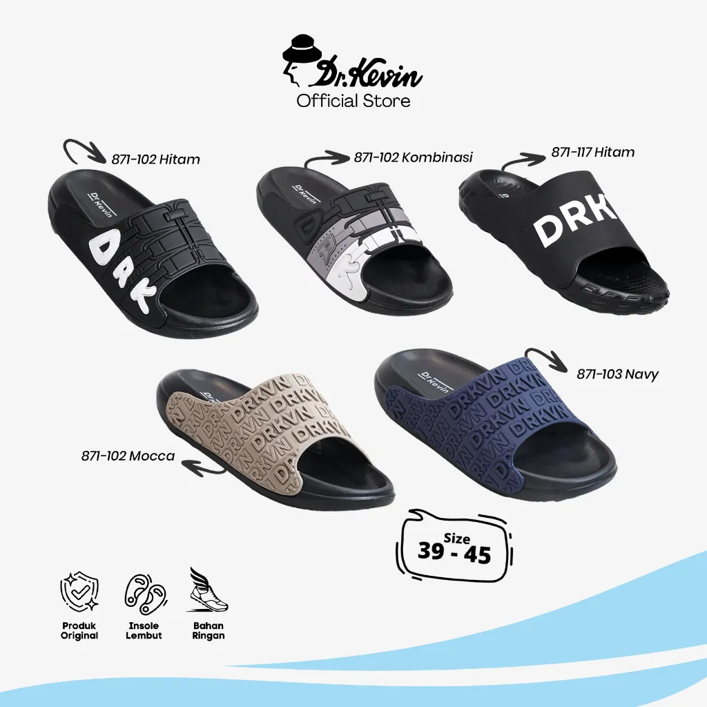 Dr. Kevin Sandal Selop Pria 871-102, 871-103, 871-117