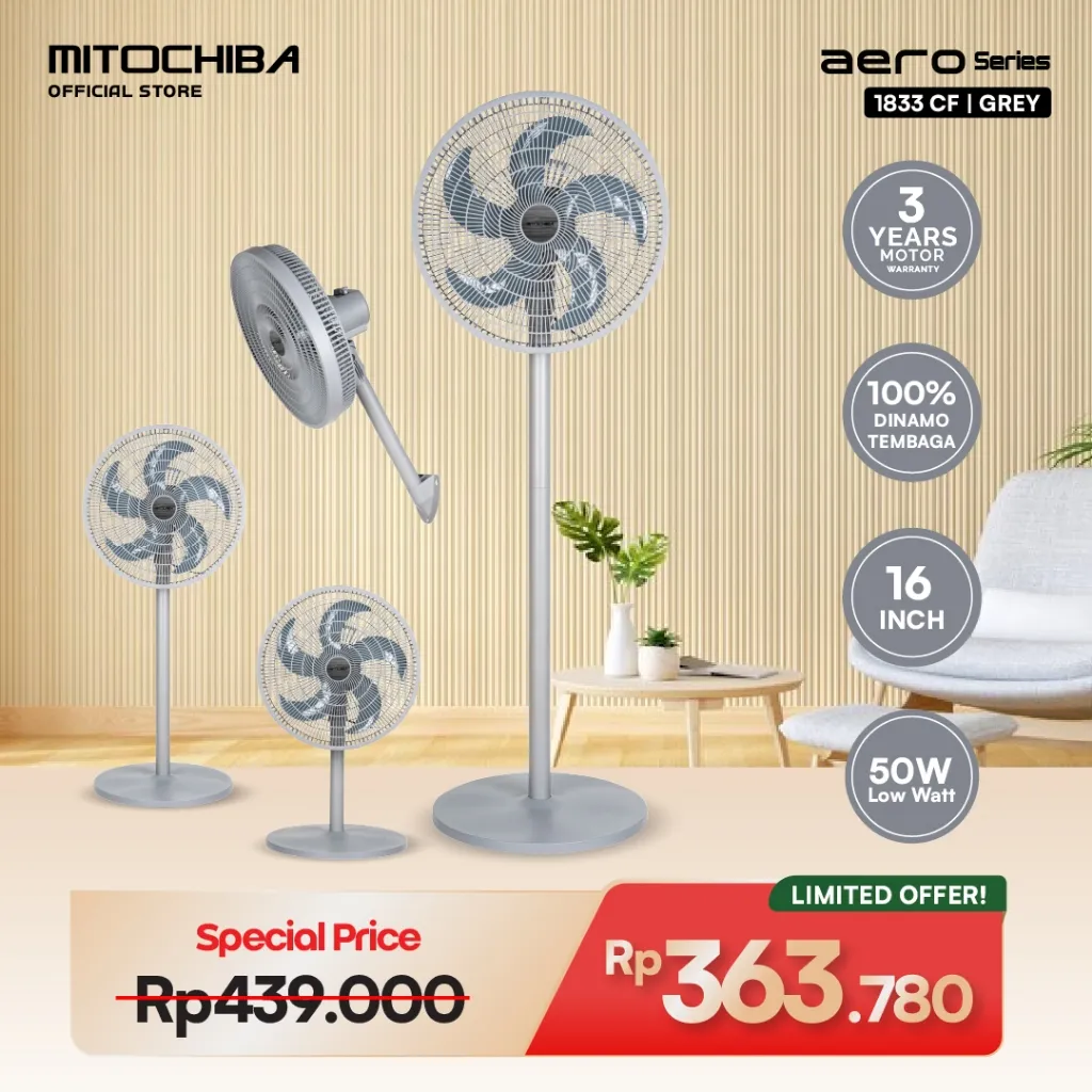 MITOCHIBA Kipas Angin 4 in 1 Aero Series16 Inch 1833CF