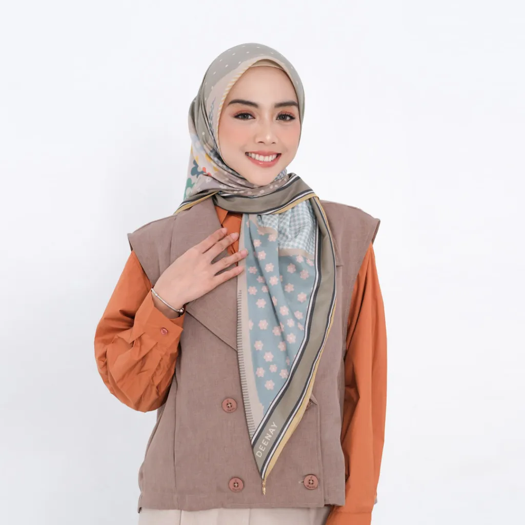Hijab Motif Segi Empat Deenay Jamia Series