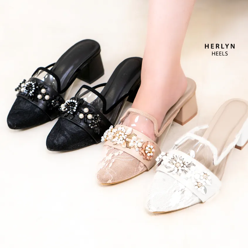 Bellashoesjkt Herlyn Heels 5cm Model Payet Kondangan