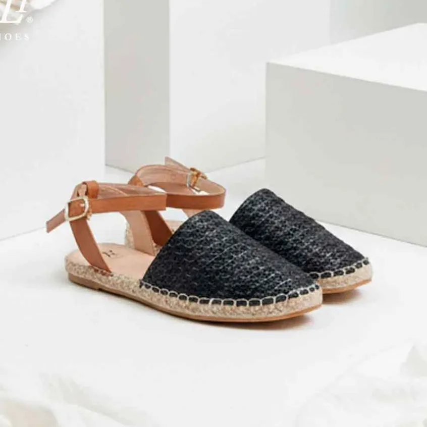 FLY SHOES Coriana Sepatu Sandal Wanita Flat 4811 in Black