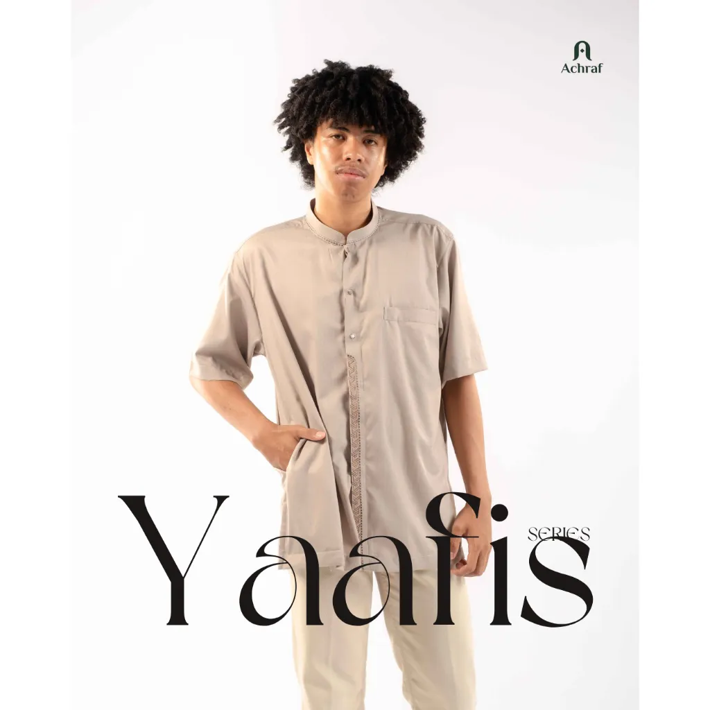 ACHRAF - YAAFIS SERIES Koko Lengan Pendek Pria Dewasa