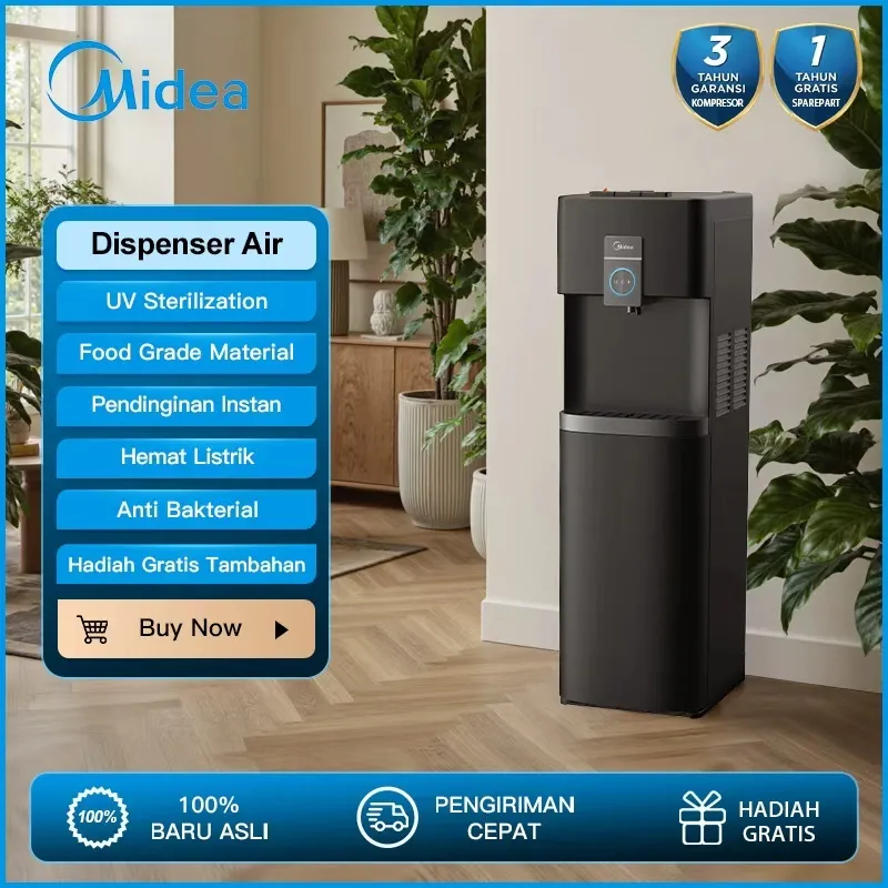 Midea Sterilisasi UV Air es Water Dispenser Kompresor pendingin YL2036BUV