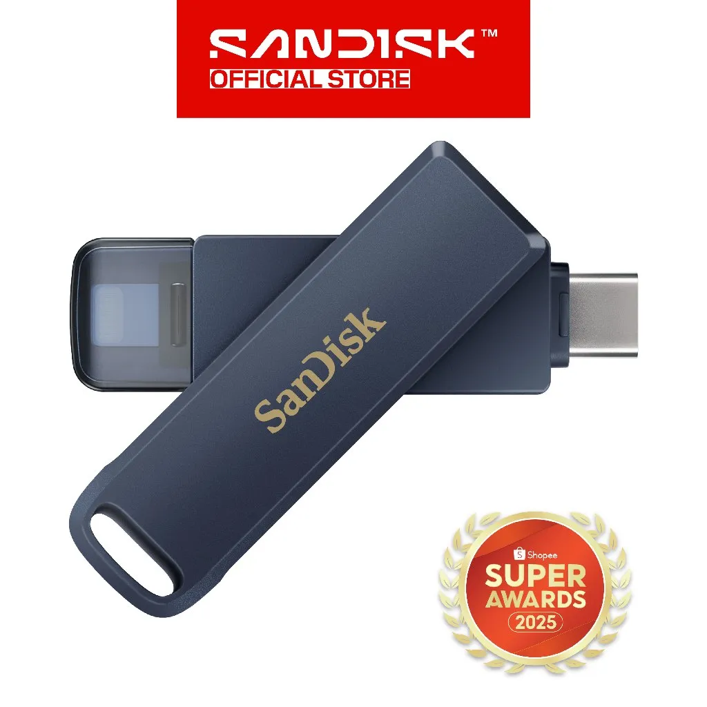 SANDISK Phone Drive for iPhone USB Lightning dan Type-C 64GB / 128GB / 256GB