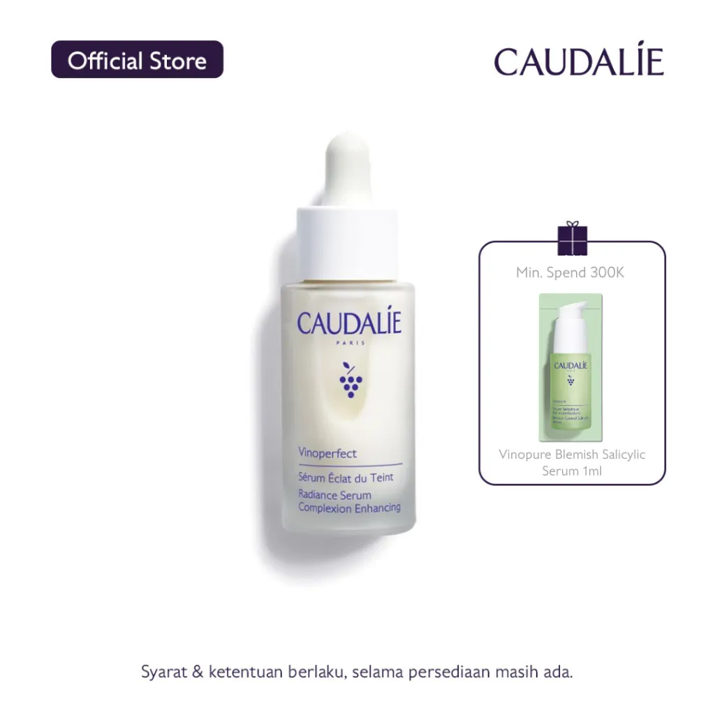 Caudalie Vinoperfect Radiance Serum Complexion Enhancing 30ml | Serum Anti Noda Hitam