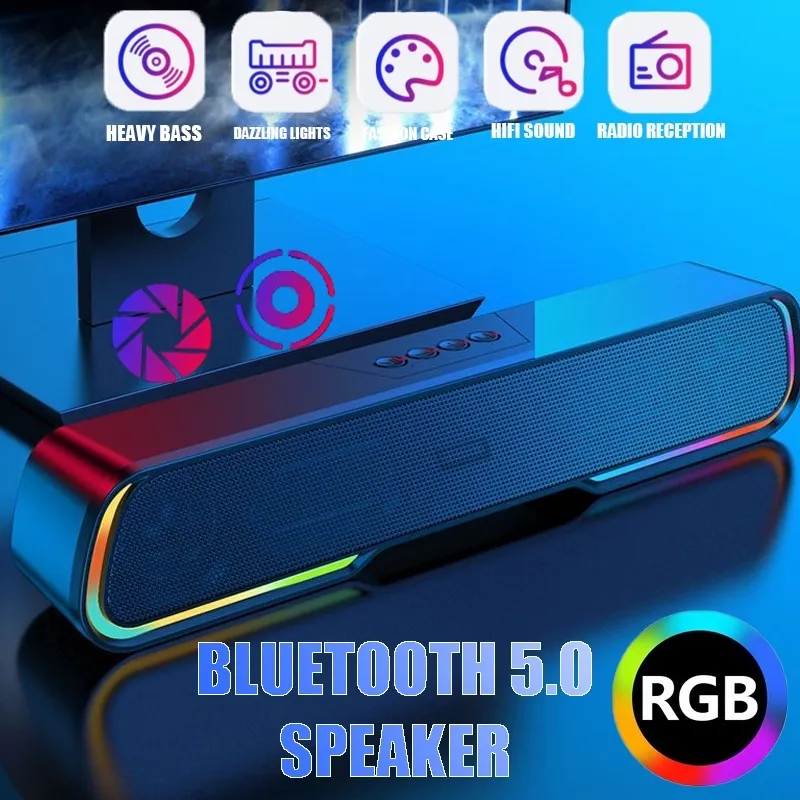 [GARANSI 6 BULAN] UNIG Wireless Bluetooth Speaker TV Soundbar Super Bass Portable Audio Speaker 10W Stereo Bass Effect Home Theater
