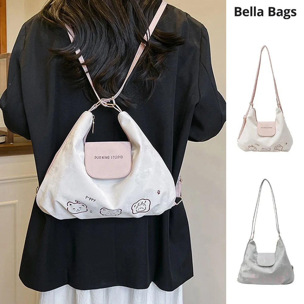 [ READY ] Tas Selempang Wanita Spacious Multi-Functional 2 In 1 Tote Bag Elegant Stylish Ransel