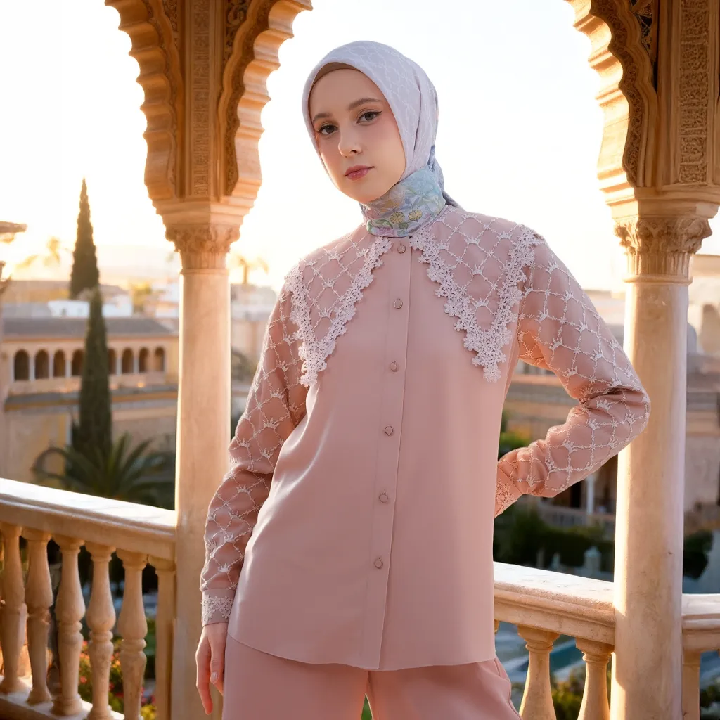 MANDJHA Bellina Blouse Raya By IVAN GUNAWAN - Busana Muslim Modest ORIGINAL (PRE-ORDER)