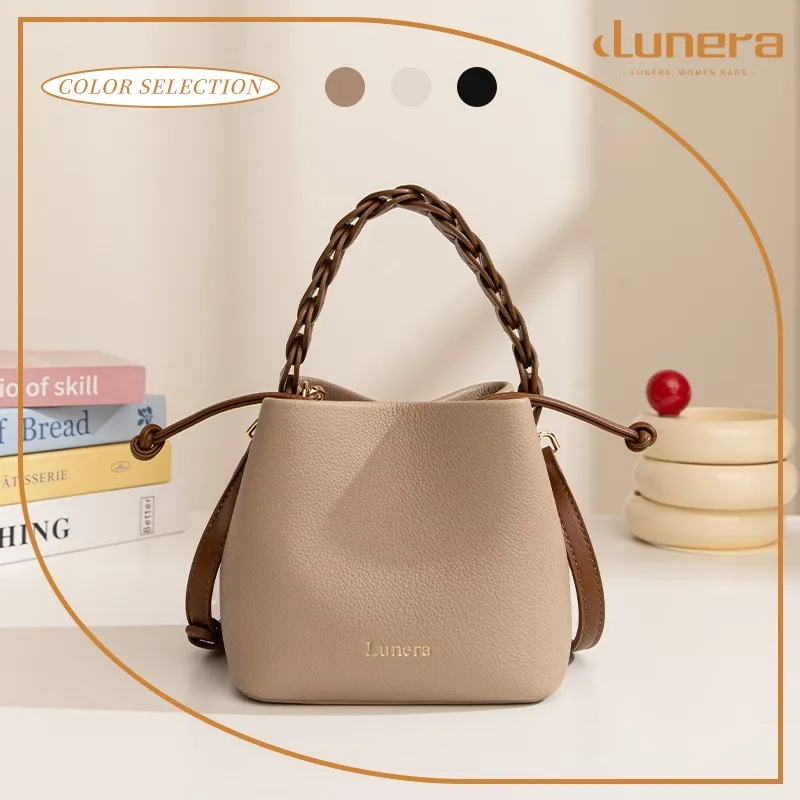 LUNERA Tas  Wanita Ayla Bag Tas Tali Serut Elegan Minimalis Simple Desain Mewah