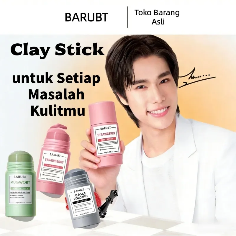 Clay Stick&Face Mask Complete Series-Pomegranate Brightening/Mugwort Salicylic Acid Acne/ Volcano 3D Acid Pore-masker Face Mask Packs Masker Wajah Sheet Mask mask sleeping mask mugwort mask face mask masker acne g2glow official store