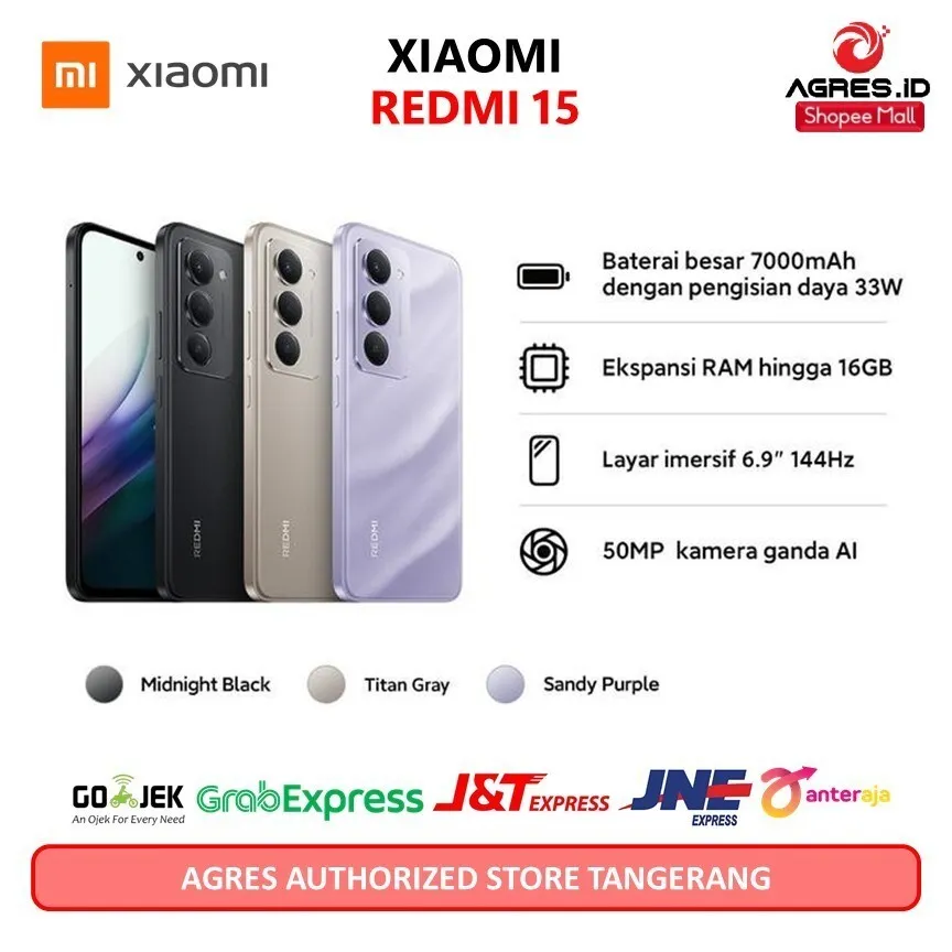 Xiaomi Redmi 15 (8/128) (8/256) Baterai besar 7000mAh
