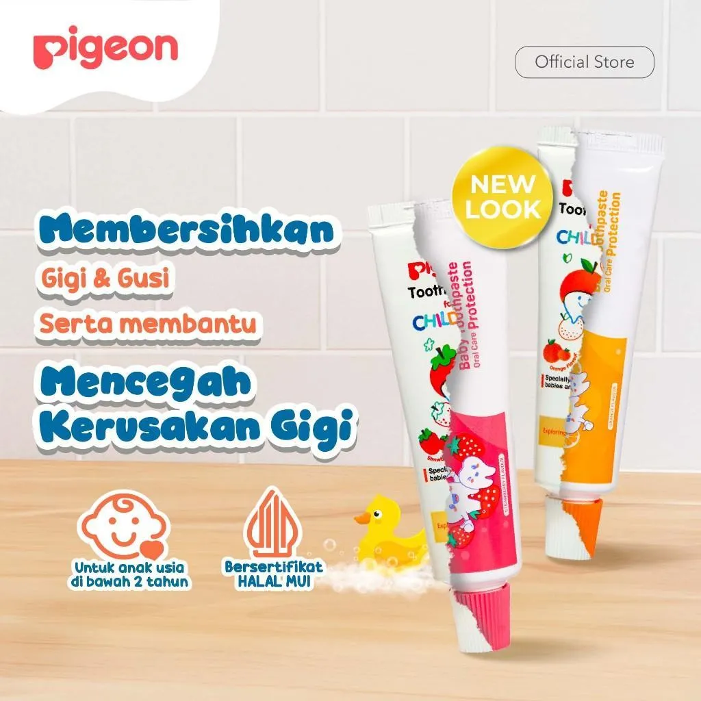 PIGEON Toothpaste | Pasta Gigi Bayi Anak | Oral Care Bayi Anak | Odol Bayi Anak Halal