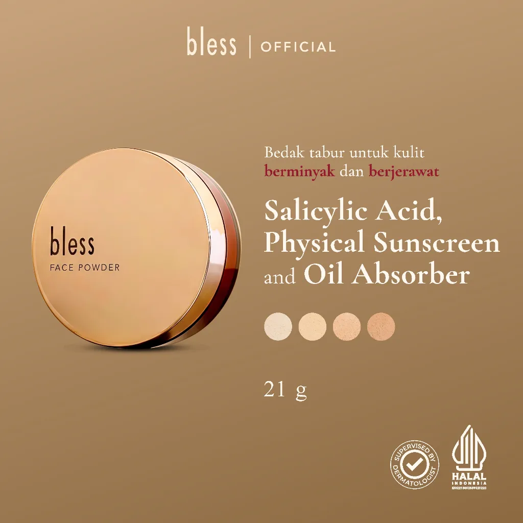 Bless Acne Face Powder | Bedak Tabur - Jerawat/Kulit Berminyak [IMPROVED FORMULA]