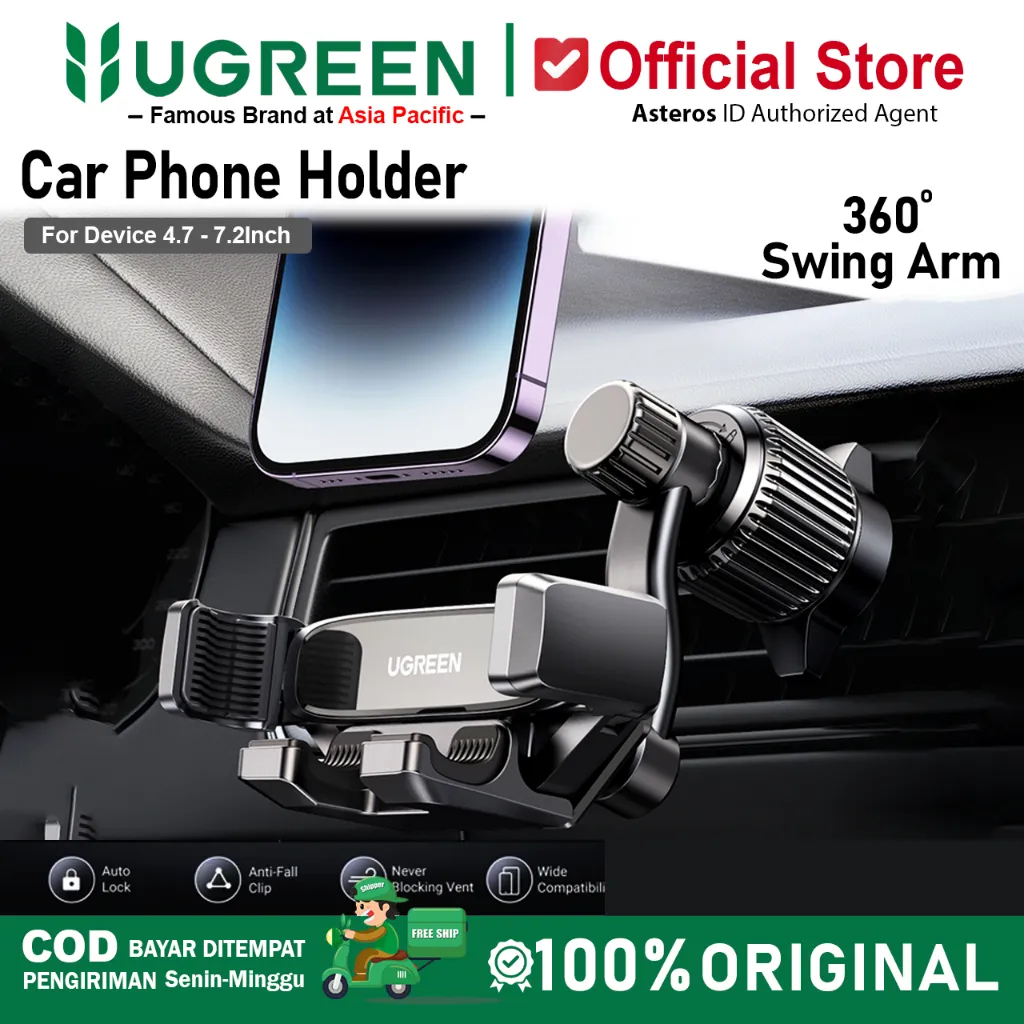 UGREEN Car Holder Air Vent Gravity Mount Phone Holder Hp Mobil 15321