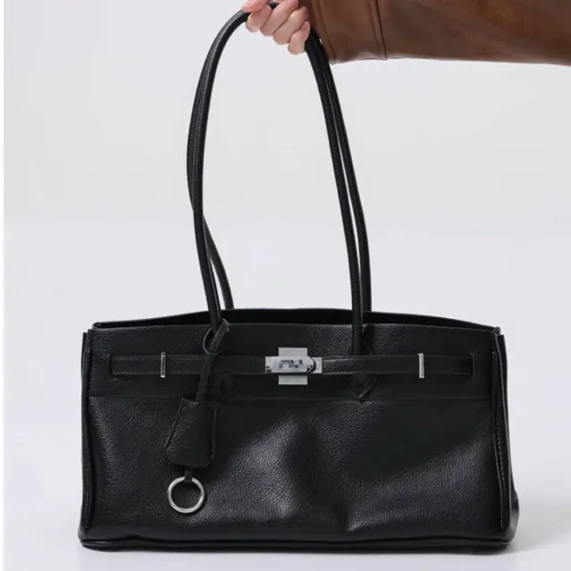 PORVET HERA - Large Tote Bag - Stylish Luxury Shoulder Bag - Tas Kerja Wanita Kapasitas Besar 13inch