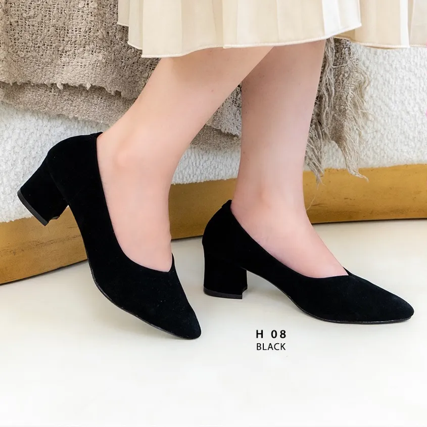 Bellashoesjkt Pantofel 08 Wanita Hak 5cm Sepatu Kantor Heels Daily