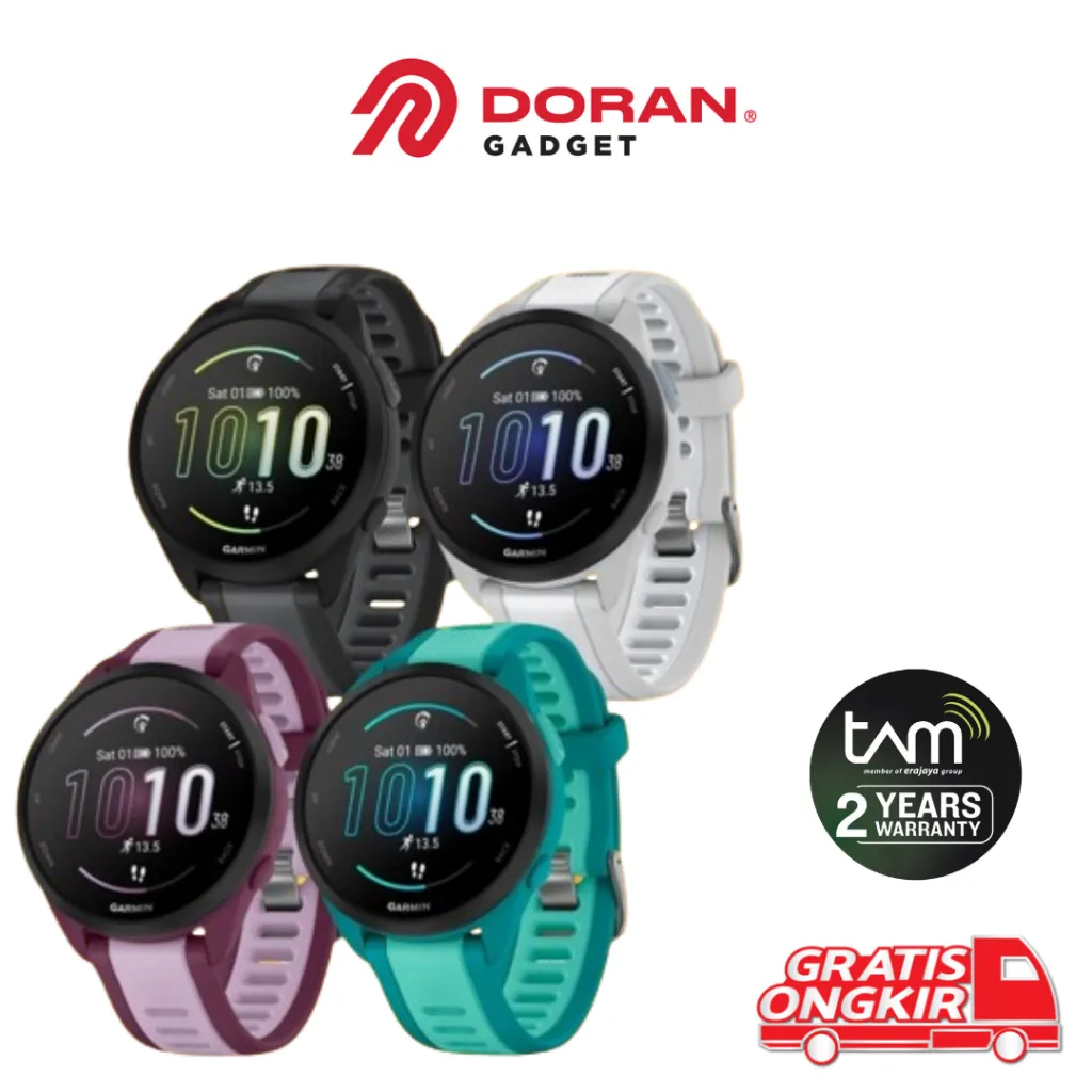 Garmin Forerunner 165 | Garmin Forerunner 165 Music FR 165 FR165 - Garansi Resmi TAM 2 Tahun