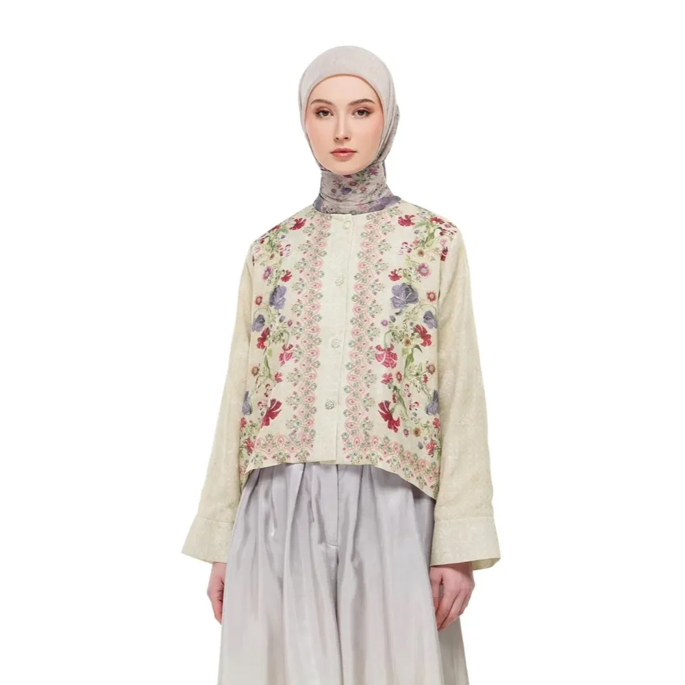 NADA PUSPITA - Gardenia Eid Crop Shirt (Multicolor) / Crop Shirt Hari Raya 2026