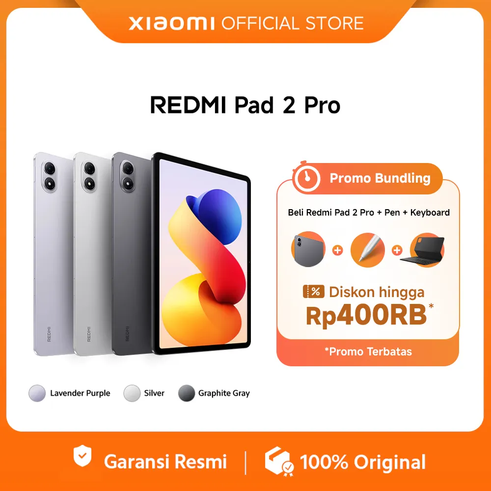 Redmi Pad 2 Pro | 12.1" 2.5K crystal-clear display | Massive 12000mAh (typ) battery | Snapdragon 7s Gen 4 | Quad speaker with Dolby Atmos® [Official Store]