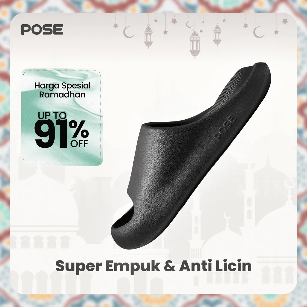 [Livestream][Best Selling]POSE Cat Claw EVA Sepatu Wanita Branded Original Sandal Loggo Untuk Sandal Platform Indoor & Outdoor P15819S