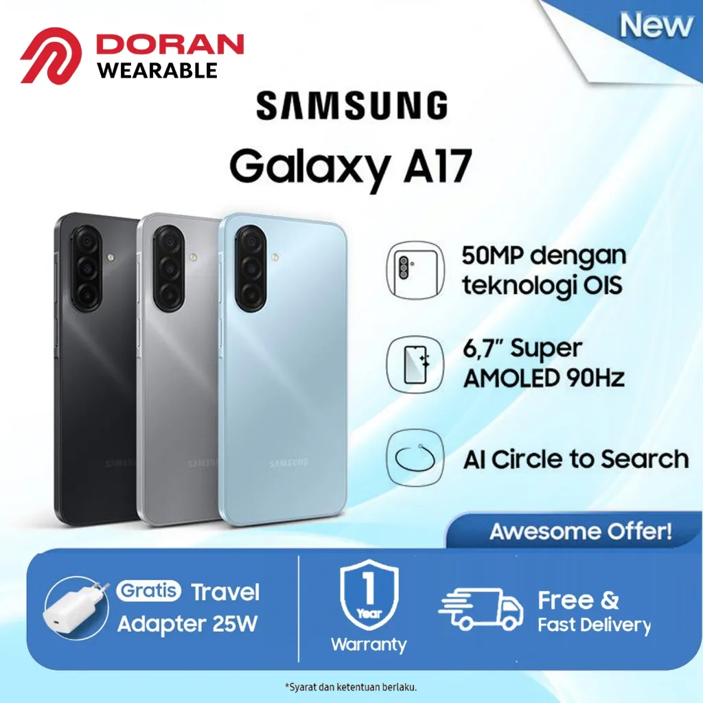 Samsung Galaxy A16 | Samsung Galaxy A17 8/128GB | 8/256GB Garansi Resmi