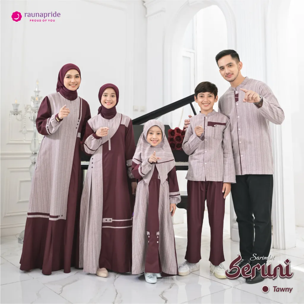 Rauna Pride - (NEW) Sarimbit Seruni Baju Lebaran  Couple Keluarga