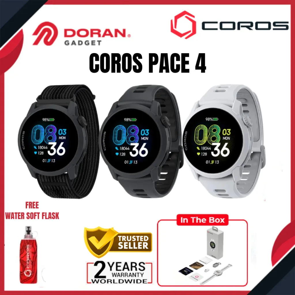 Coros Pace 4 Amoled Ultralight GPS Running Watch - Garansi Resmi