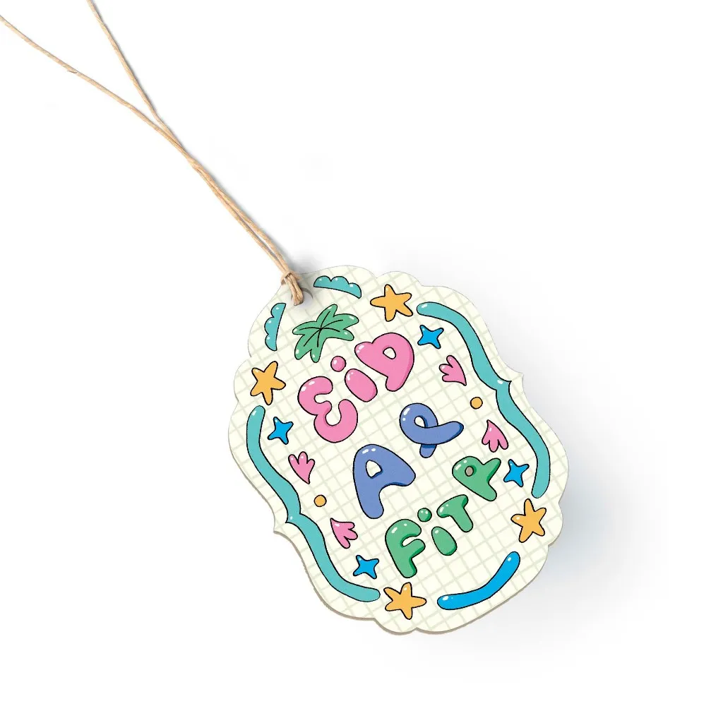 Capricorn Design Gift Tag Lebaran Playful Doodle Unik Isi 20 | Hang Tag Idul Fitri Aesthetic Hampers Ceria & Kreatif Premium - HTF 284