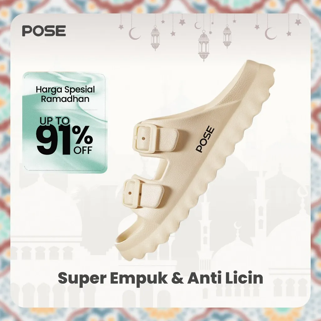 [Livestream][Best Selling]POSE sandal wanita koral wanita modis dan simpel ringan dan nyaman anti selip dan menyerap guncangan tali dapat disesuaikan nyaman untuk perjalanan luar ruangan populer dan elegan P1249701