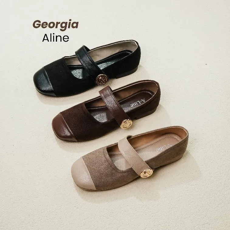 ALINE Floren Sepatu Flatshoes Wanita Ballerina Casual Look Slip On