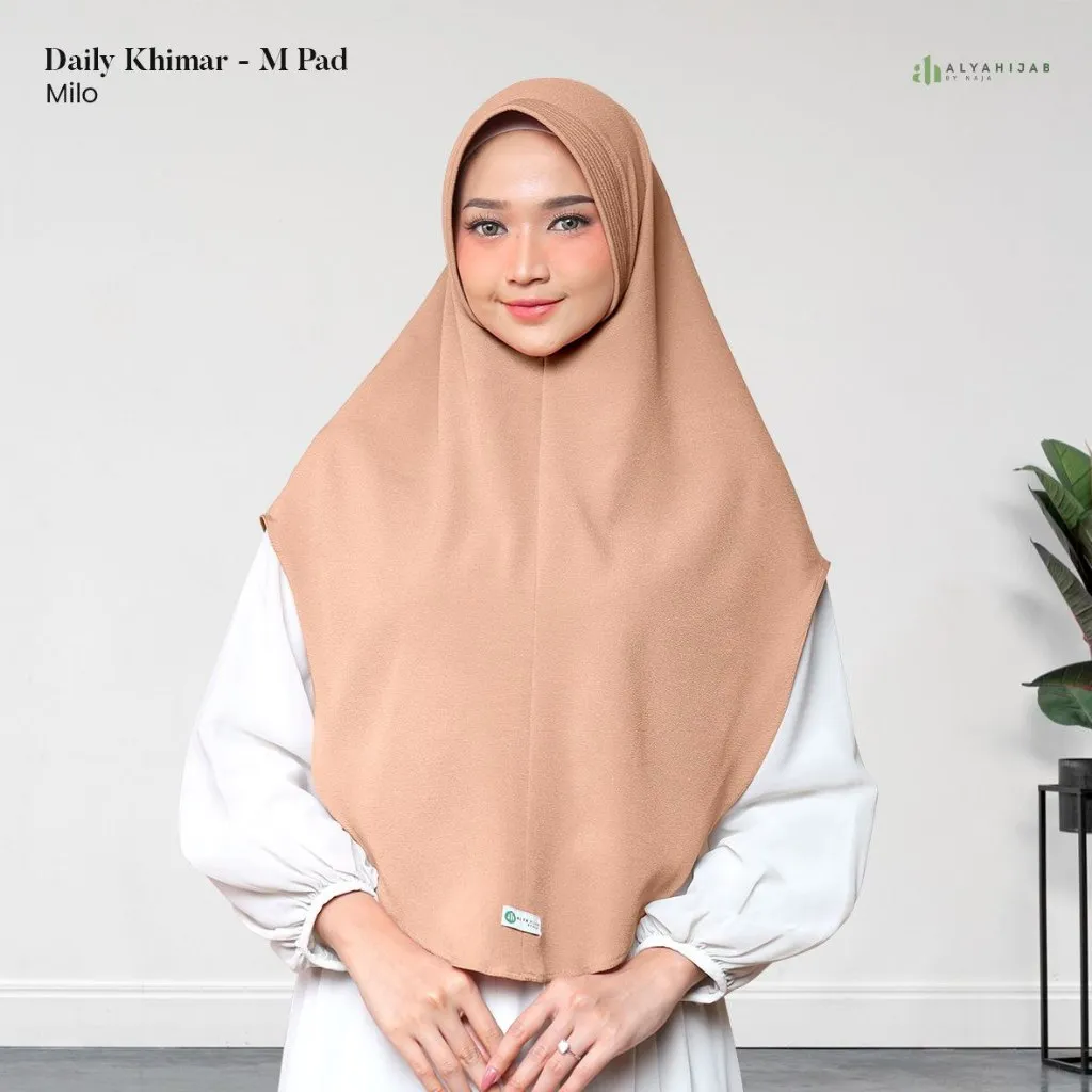 ALYAHIJAB - Daily Khimar Pad (Size S, M, dan L) | Khimar Instan Nyaman