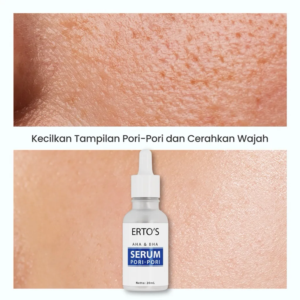 Erto's Pore Minimizer Serum/Pengecil Pori/Mengencangkan dan Mengecilkan Pori/Mengontrol Minyak Wajah